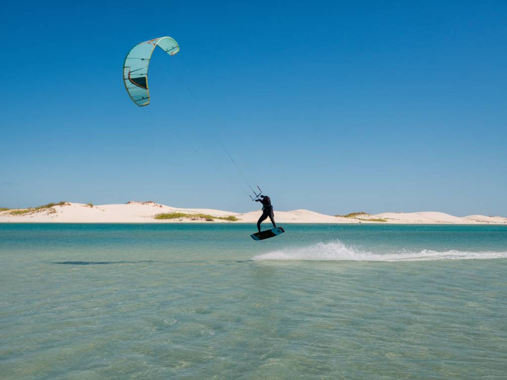 a experiência de kitesurf em jericoacoara