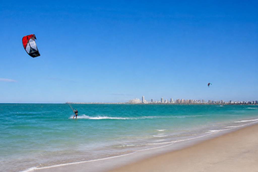 Kite surf em Fortaleza: melhores spots para kitesurf no Ceará
