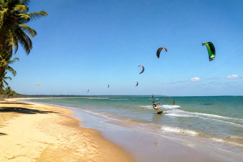 Praia da Santinha: guia completo para praticar kitesurf no Brasil
